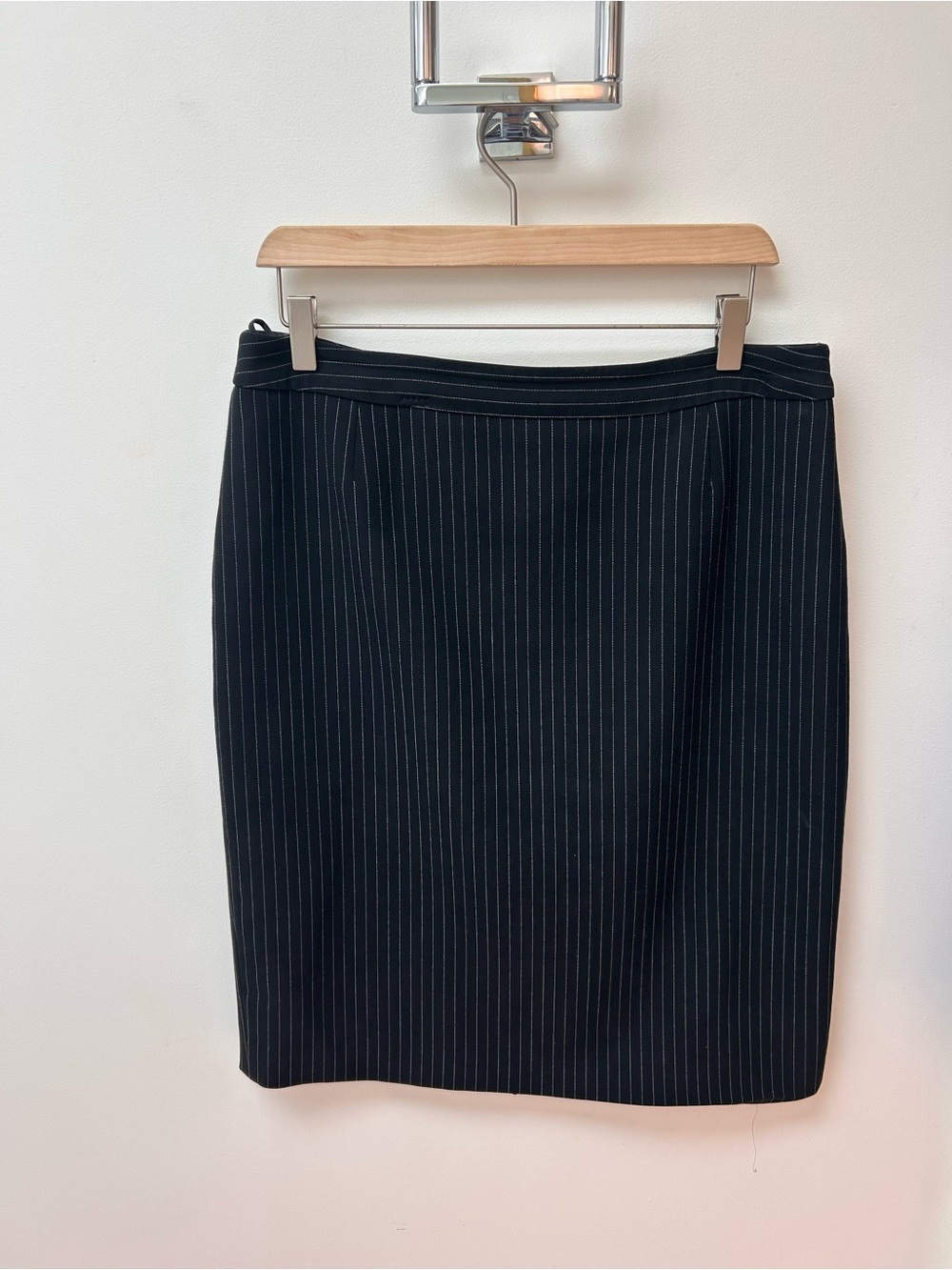 Boss Black Pinstripe Pencil Skirt